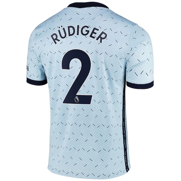 Maillot Football Chelsea NO.2 Rudiger Exterieur 2020-21 Bleu